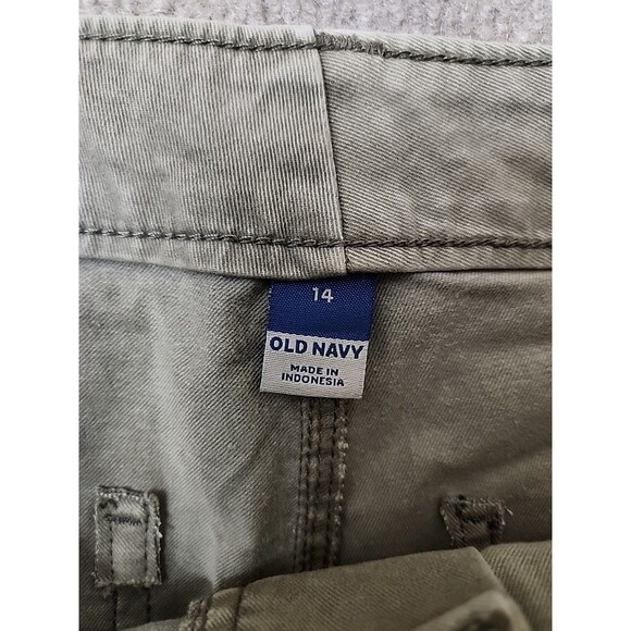 Old Navy OG Straight Chino Pants Womens 14 Green Cotton Stretch NEW - Picture 6 of 8